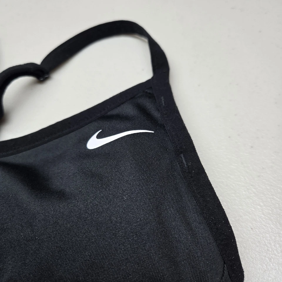 Sujetador deportivo Nike para mujer grande negro DRI FIT inalámbrico espalda deportiva ajustable Foto 4 de 4
