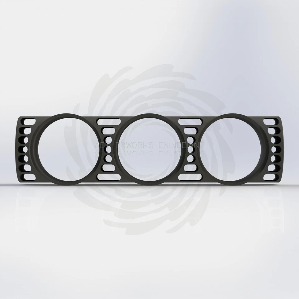 BMW E30 Boost Gauge Pod / AFR Gauge Dashboard Pod 52mm (Triple) - Factory Fit - Image 4 of 4