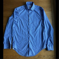 Calvin Klein Dress Shirt Mens 14.5 32/33 Lt. Blue, Slim Fit Performance Non Iron