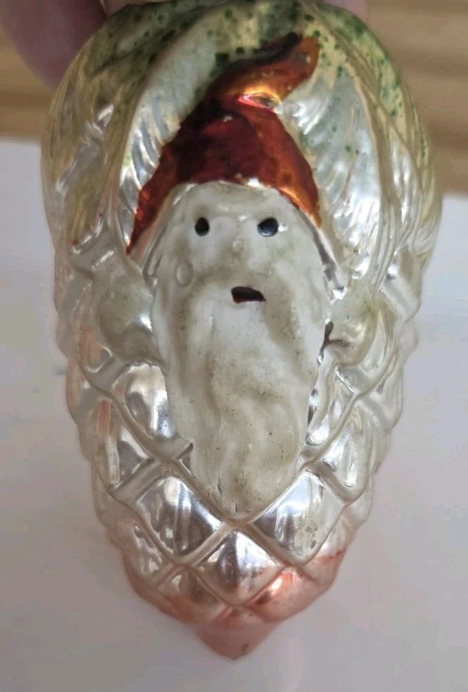 Glass Santa Christmas Collectible Holiday & Seasonal Ornaments