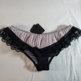 Agent Provocateur Fifi Brief AP3 Black Pink Lace