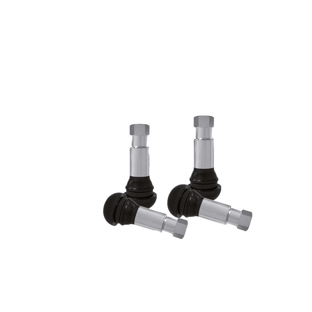 Valvole tubeless gomma TR413 CROMATE per cerchi in lega valvola auto pz.4