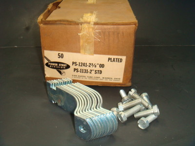 NEW LOT OF 70 POWER STRUT PS-1241-2 3/8'' OD, PS-1131-2'' STD, NEW IN BOX