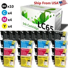 22 PK LC65 Ink Cartridge for Brother MFC-255CW 257CW 290C 295CN 490CW 495CW