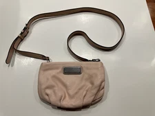 Marc By Marc Jacobs Pebbled Leather Crossbody Bag Shoulder Purse Excellent -PINK
