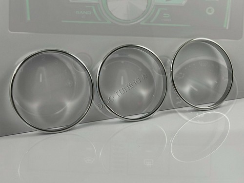 Pour Ford C-max 2010-2015 Anneaux De Ventilation Chromes Aluminium x3 - Picture 2 of 8