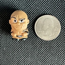 The Rock WWE Teenymates 1" Mini Figure. Party Animal, Inc. Used.