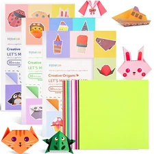 Origami Paper Kit 6x6" 200 Sheets for DIY Crafts, Creative Art & Hobbies