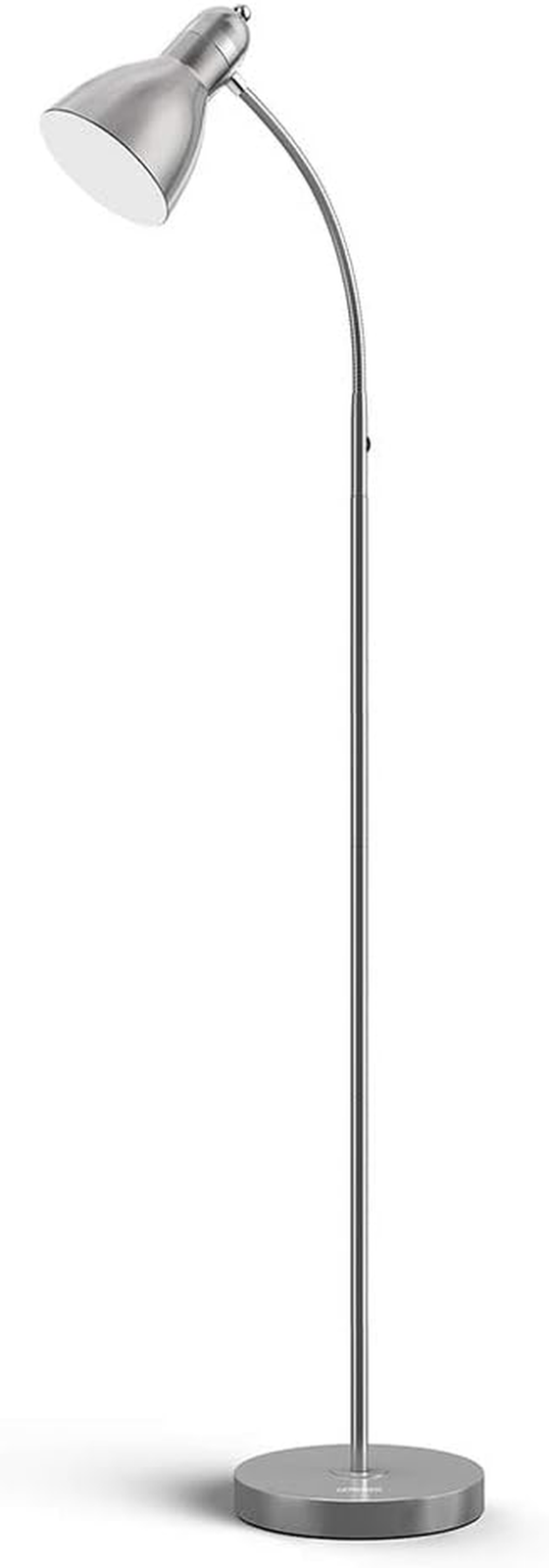 Adjustable Gooseneck Metal Floor Lamp with Heavy Base for Real Antique Look