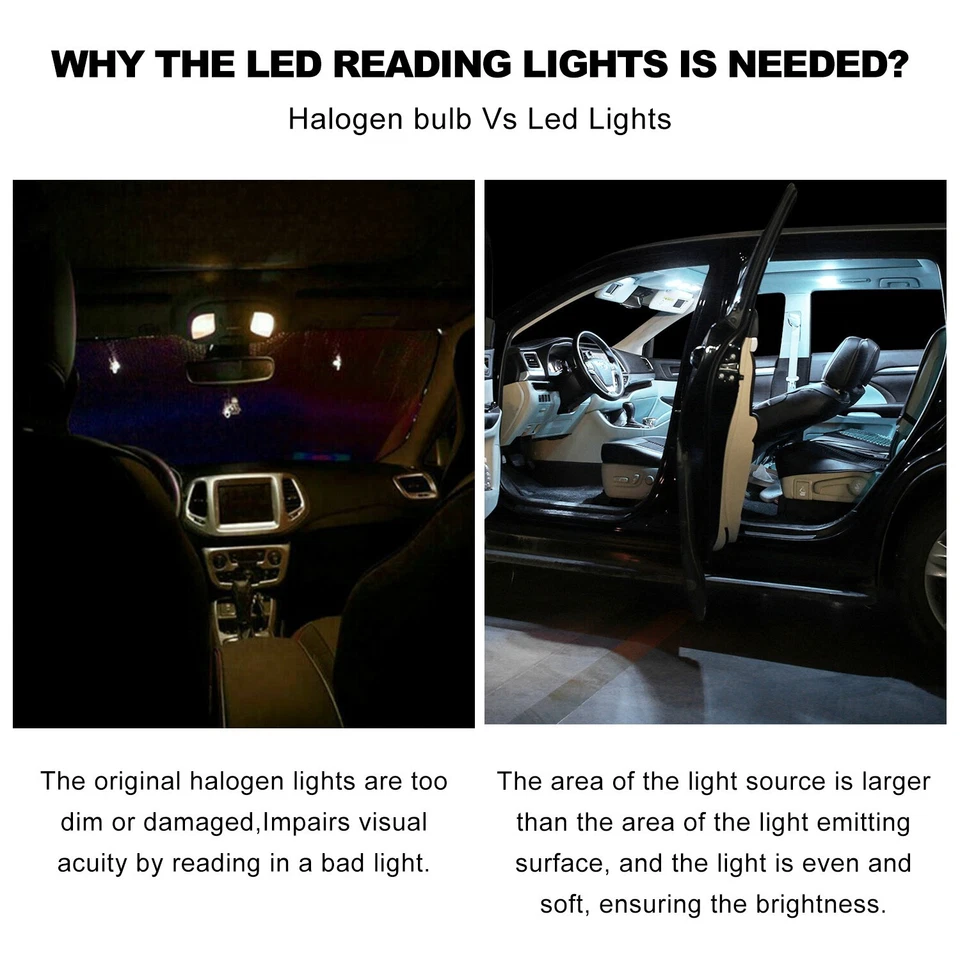 Комбинированный комплект светодиодных ламп для номерного знака двери багажника грузового автомобиля Honda 56 шт. - Изображение 3 из 4