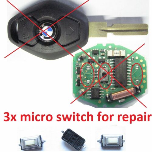 3x bmw 3 5 6 7 E38 E39 E36 E46 Z3 X3 X5 SWITCH BUTTON REMOTE KEY FOB CONTROLLER - Picture 1 of 1