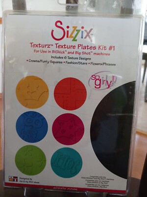Sizzix Texturz  Kit #2 - 6 Texture Designs #654377