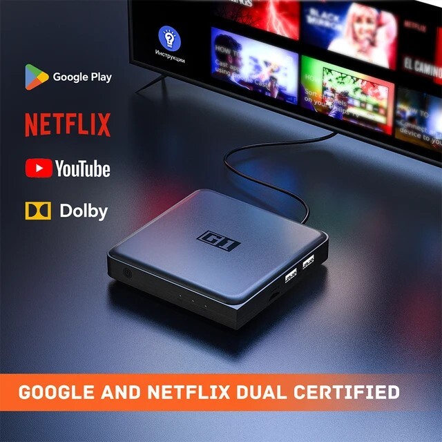 Android TV Box G1 - 4K HDR Con WiFi 6, Supporto Netflix E Dolby Vision - Foto 2