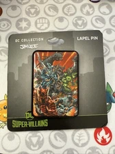 DC Supervillains Enamel Pin Jim Lee Collection New on Card Lapel Bioworld