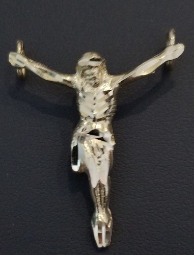 Real 14K Yellow Gold Religious Jesus 