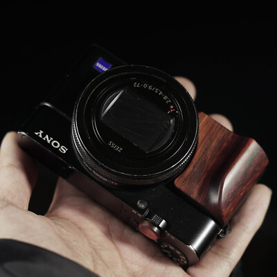For Sony RX100 M6 M7 M5 M4 Wood Wooden Camera Shutter Release Butoon Hand  Grip