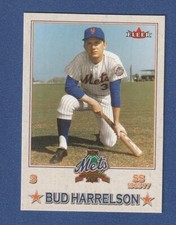 BUD HARRELSON 2002 Fleer PROMO Mets All Amazin Team Stadium Giveaway #5 SGA MLB*