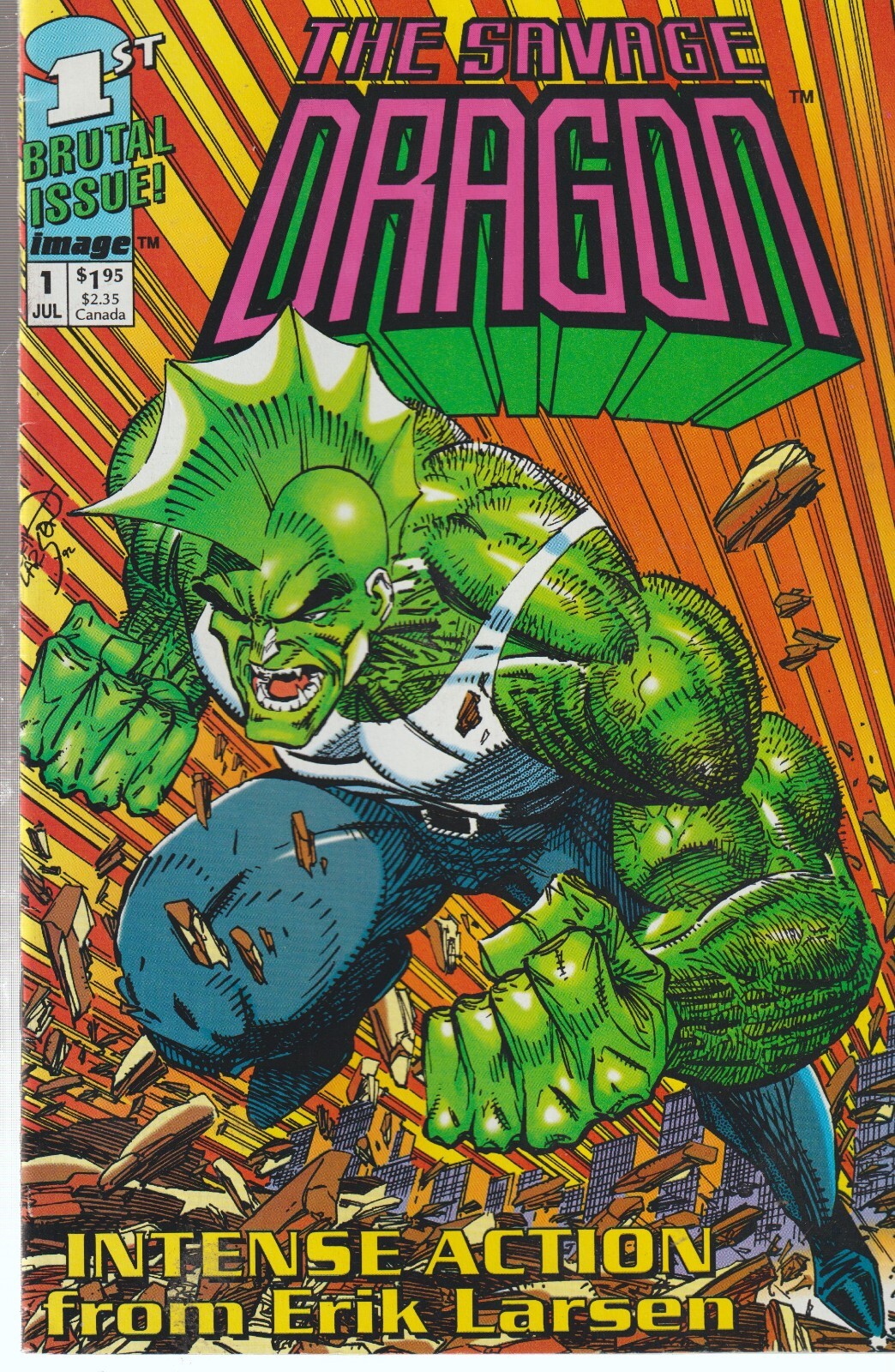 IMAGE COMICS SAVAGE DRAGON #1 (1992) 1ST PRINT F+