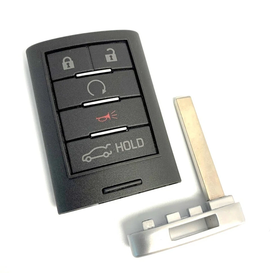 OEM CADILLAC Keyless Entry Remote Fob 5 Button + Key Insert OEM NBG009768T - Image 3 of 4