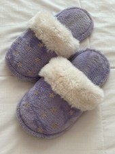 Pottery Barn Teen Girls Glittery Star Slippers Size Unknown 8