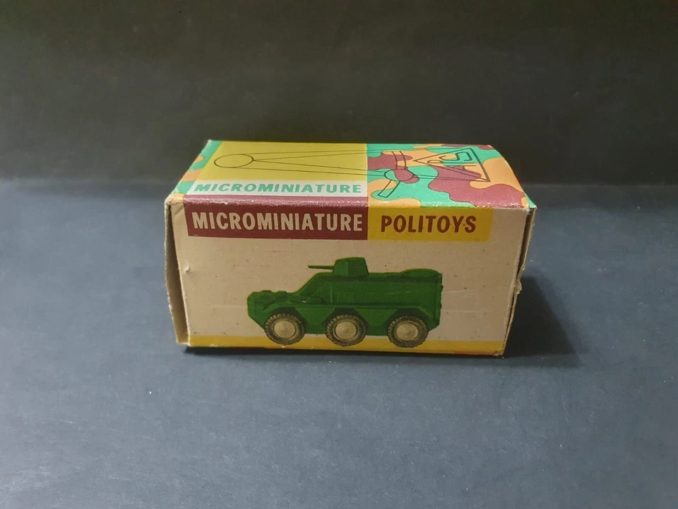 POLITOYS 5 AUTOBLINDA PER TRASPORTO MILITARI 1/41 MICROMINIATURE + BOX - Immagine 3 di 4