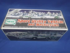 Hess Toy Truck 2004 Sport Utility Vehicle and Motorcycles Complete NIB Vintage