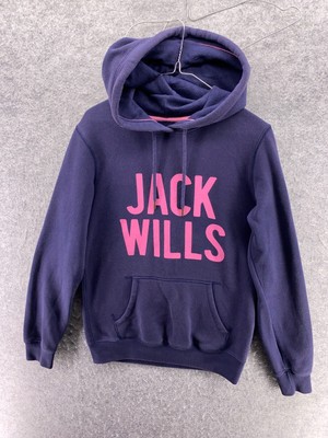 Jack Wills Womens UK10 Purple Pullover Hoodie Spell Out Cotton Blend Jersey  EU38 | eBay