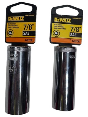 NEW DeWalt DWMT74557OSP, DWMT88951OSP 7/8'' SAE 6pt, 12pt Deep Socket **SALE**