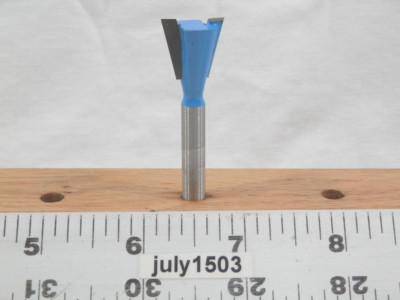 (1) NEW  5/8'' D 14° Dovetail Bit Carbide Tipped Router Bit Drawer Box Jig w2