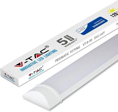 PLAFONIERA LED 50W 150CM SLIM V-TAC CHIP SAMSUNG GARANZIA 5 ANNI