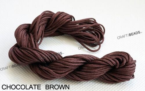 Corda perline corda per perline nodo cinese nylon Shamballa macramè 1,5 mm - colore a scelta! - Foto 9 di 33