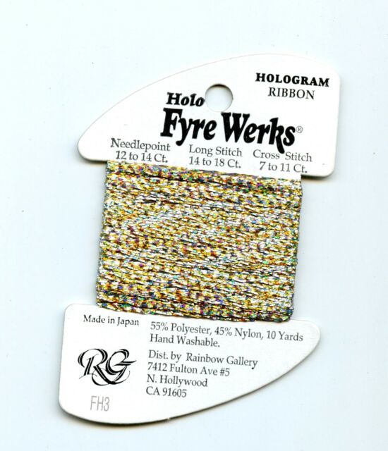 Rainbow Gallery Fyre Werks  Needlpoint Embroidery Thread