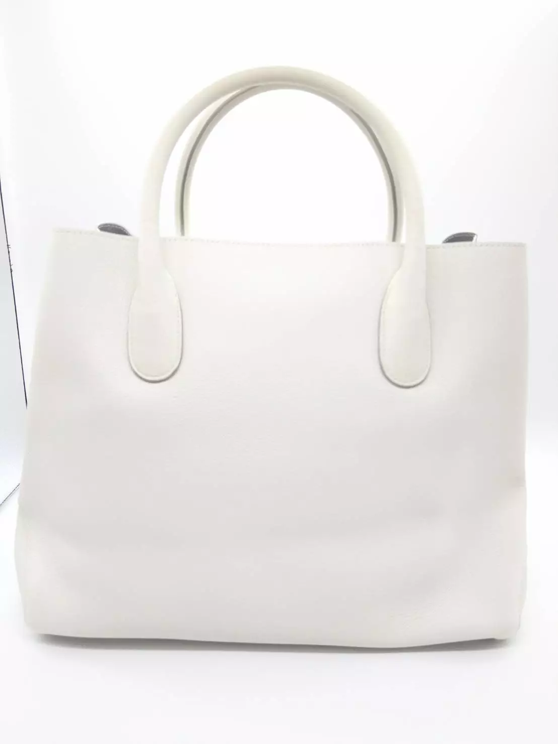 SAC À MAIN AUTHENTIQUE CHRISTIAN DIOR OPEN BAR 2 VOIES BRACELET CUIR BLANC F/S