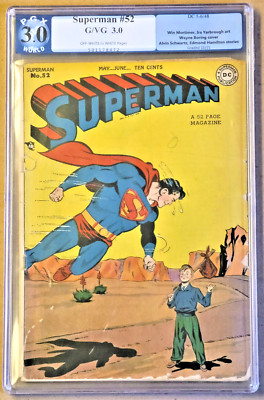 SUPERMAN #52 (DC:1948) Win Mortimer Prankster PGX 3.0 (G/VG)