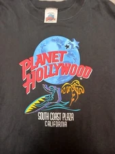 Vintage Planet Hollywood Shirt Mens XL South Coast Plaza California USA Tage 91