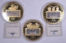 CSA Big Six Type Banknotes $10 Eagle & Shield, Montgomery Note 3 Coins, 2 w/COA