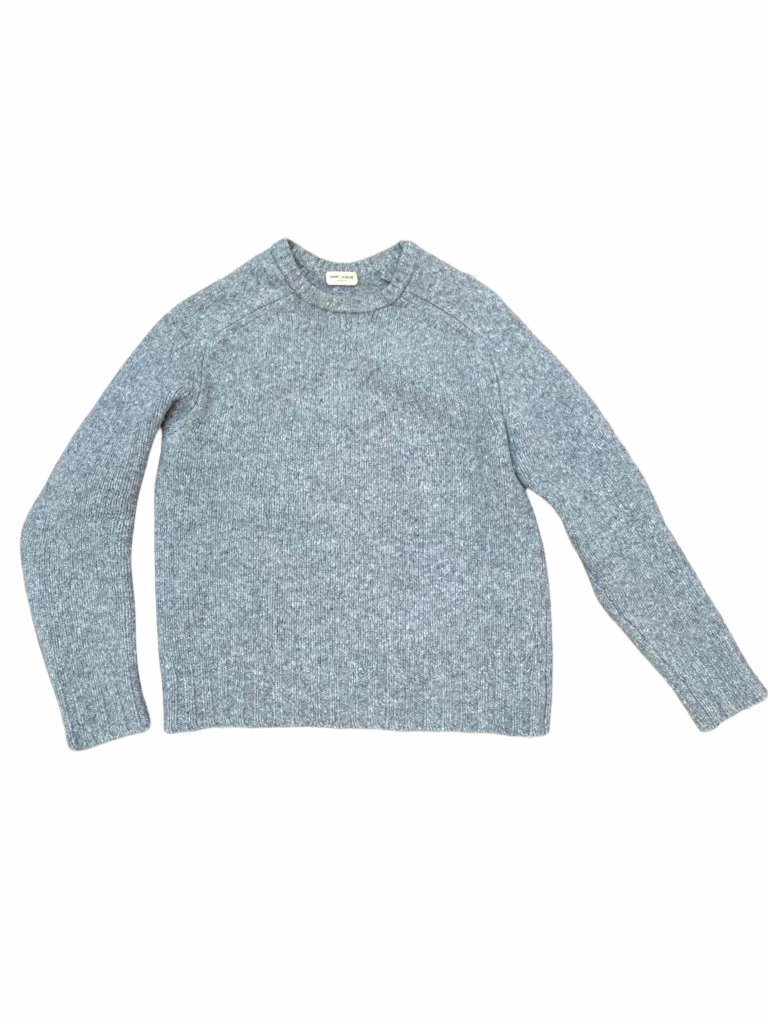 Maglione Saint Laurent Paris grigio cashmere taglia M