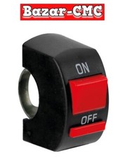 INTERRUTTORE 12V attacco manubrio da 22 mm per fari faretti MOTO 10A on/off x2