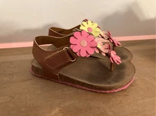 American Eagle by Payless shoes size 8 baby toddler girl sandals flowers