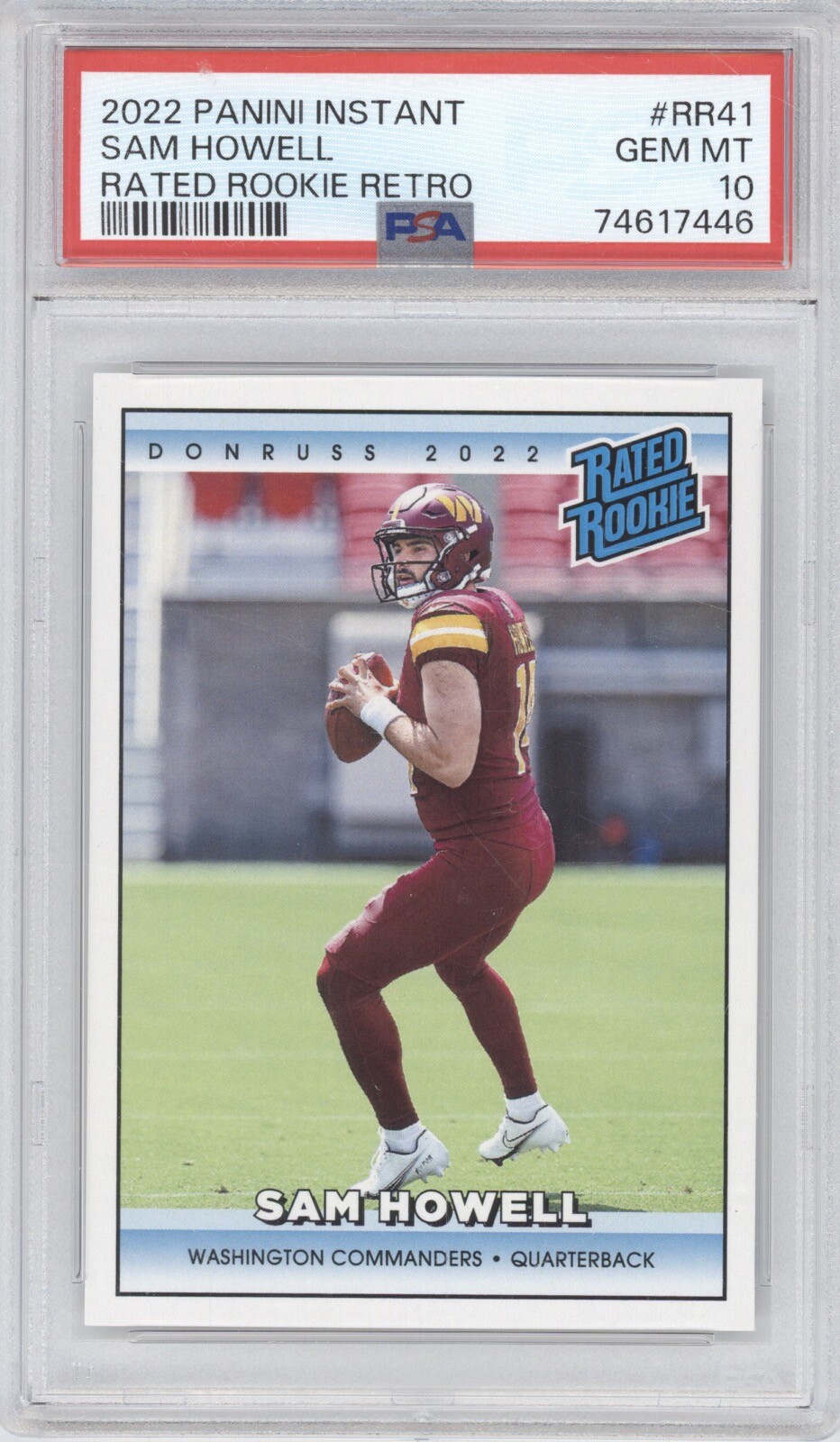 Sam Howell Panini Instant Rated Rookie Retro #RR41 Base