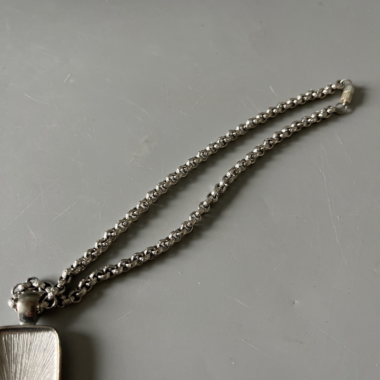 Pretty Vintage Large 1990s Rectangular Enamel Red… - image 4