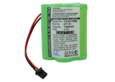Batterie remplace BP120, BBTY0356001, BP180, BP150, BP250 pour radio talkie-walkie Uniden- 1200mAh 4,8V NiMH | 800104680