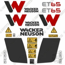 Fits Wacker Neuson ET65 Decal Kit Mini Excavator  Stickers - 3M VINYL!