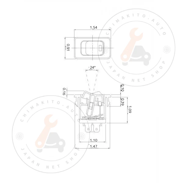 Interruptor basculante de tablero Isuzu NPR/NQR 24V genuino OE 8973105630 cabina interior Foto 3 de 4