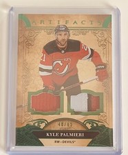 Kyle Palmieri NHL 20-21 Dual Material Emerald Parallel Artifacts Upper Deck /65