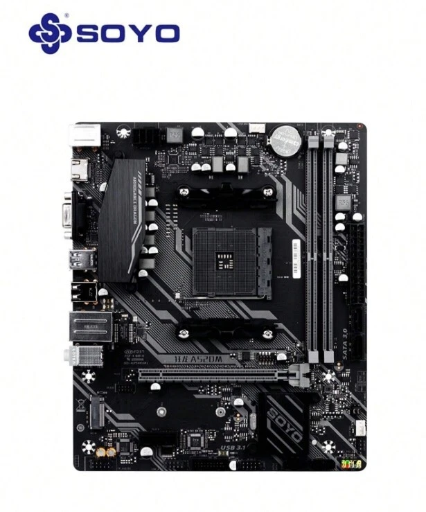 SOYO A520M Gaming motherboard(AM4 AMD/A520/Micro ATX/An M.2 /SATA 6Gb/s/USB 3.0 - Image 4 of 4