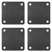 4 Pcs 4 X 4 X 1/5 Inch A36 Steel Plate Hot Rolled, Steel Base with 4 Holes Metal