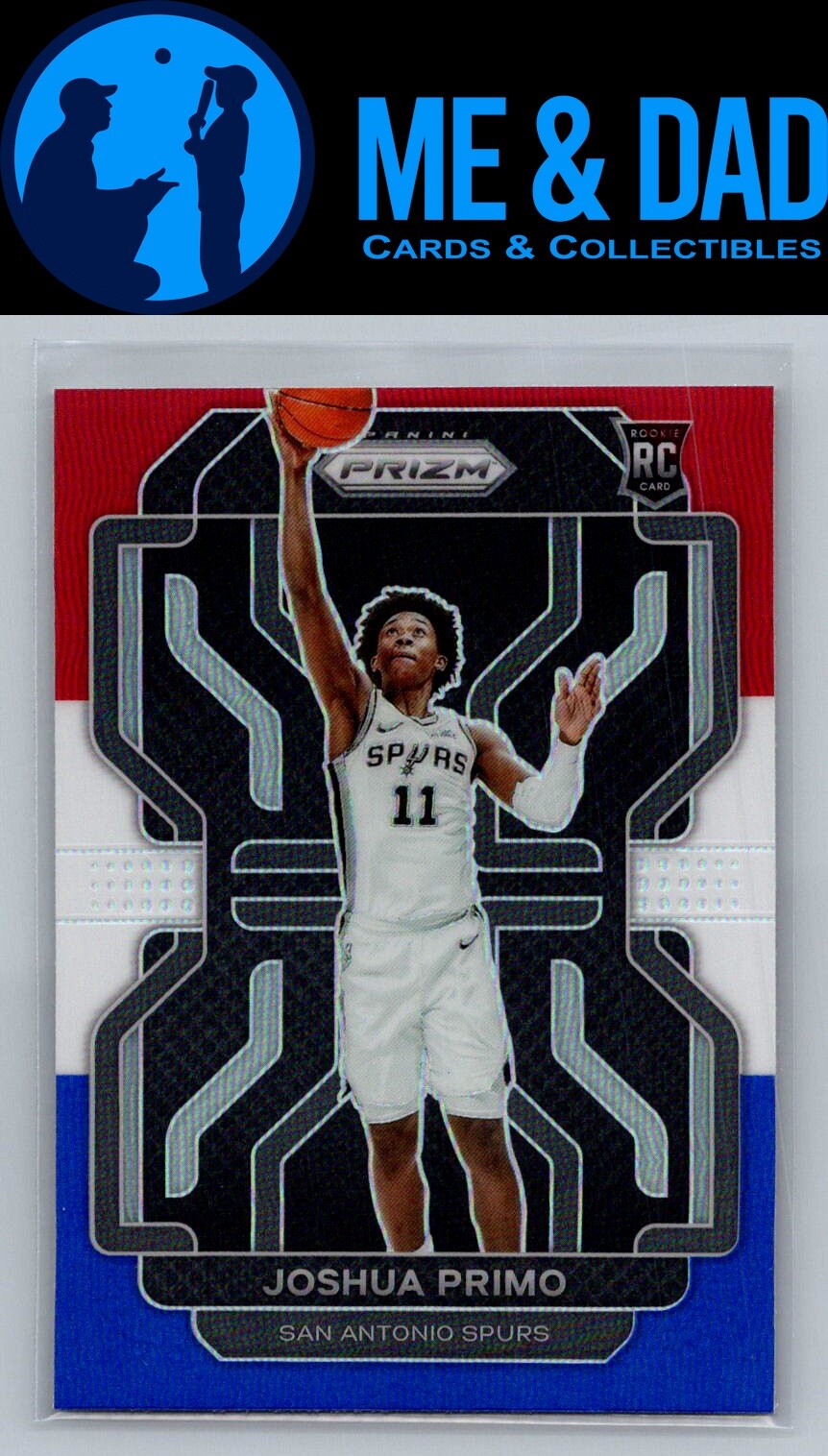 2021-22 Panini Prizm #298 Joshua Primo Red White and Blue