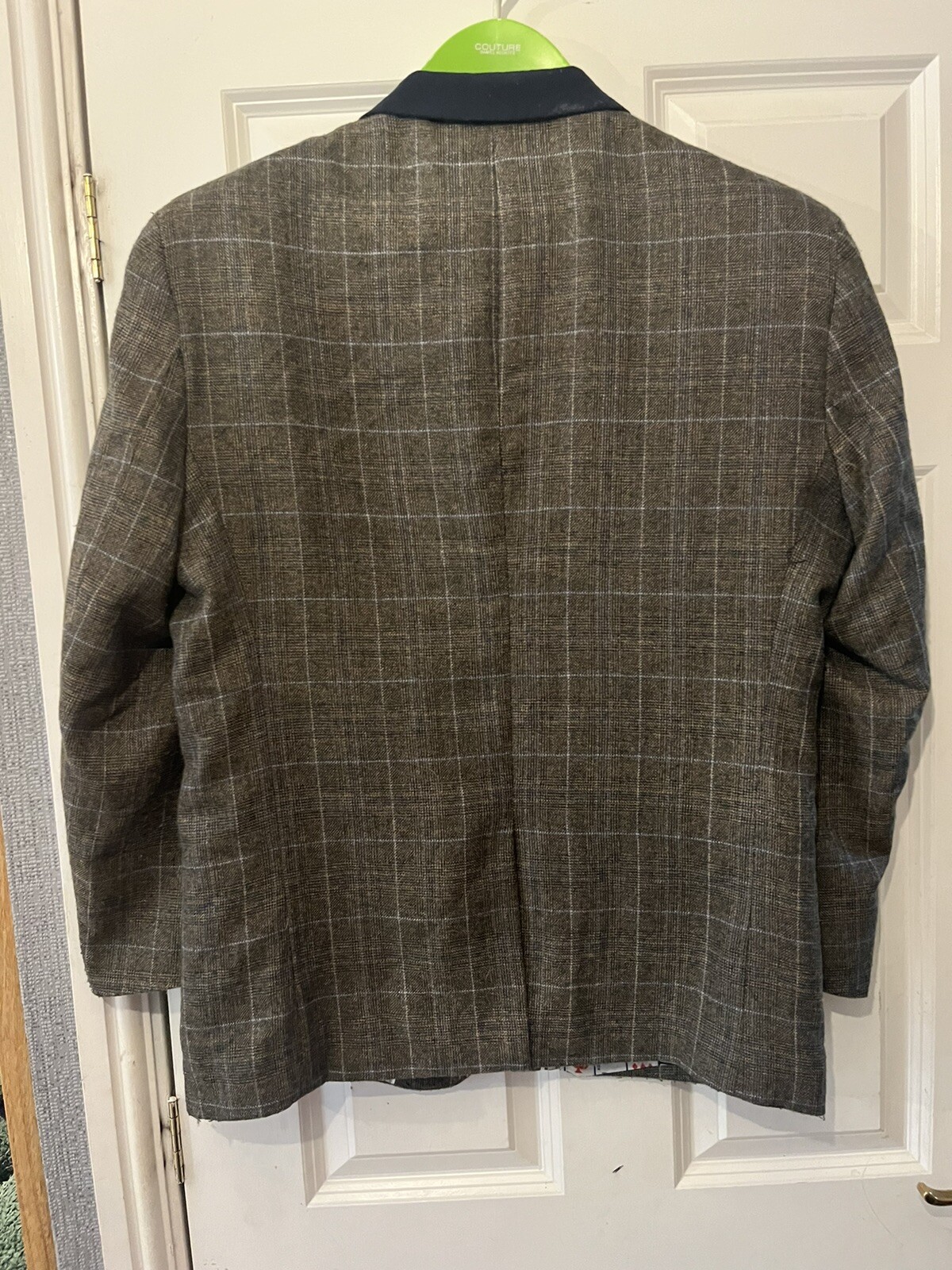 Men’s Slim Fit Tweed Blazer Jacket Cavani Uk Size 44! eBay