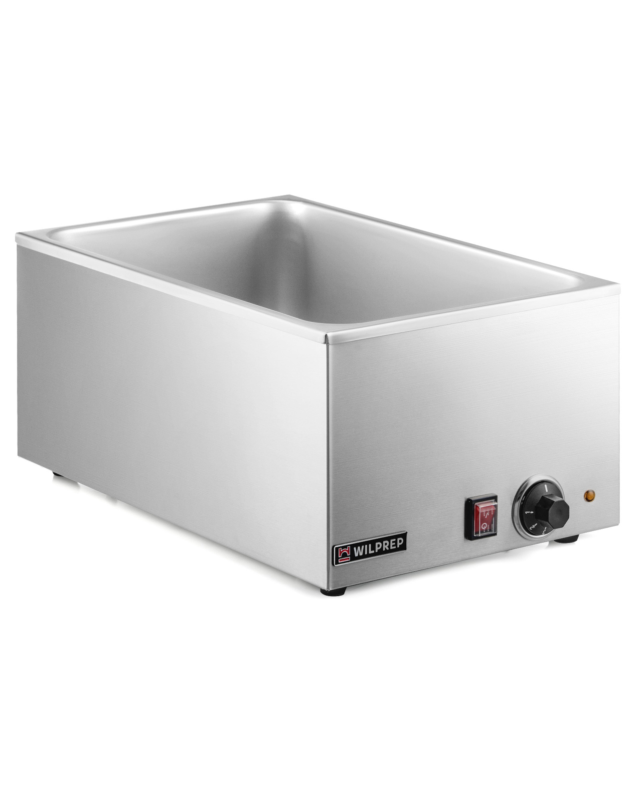 WILPREP 26QT Commercial Food Warmer Full Size Countertop Bain Marie 12x20" 1200W